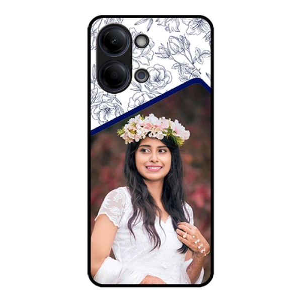 Vivo Y05 4G Custom Glass Phone Case - Classy Floral Design