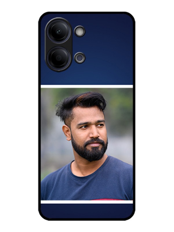 Custom Vivo Y05 4G Custom Glass Phone Case - Simple Royal Blue Design