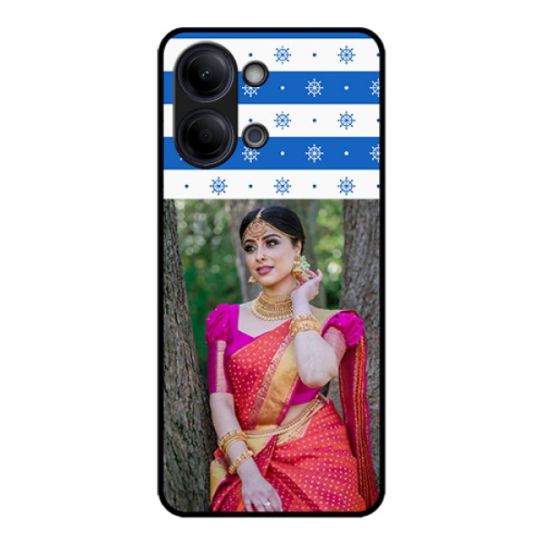 Vivo Y05 4G Custom Glass Phone Case - Snow Pattern Design