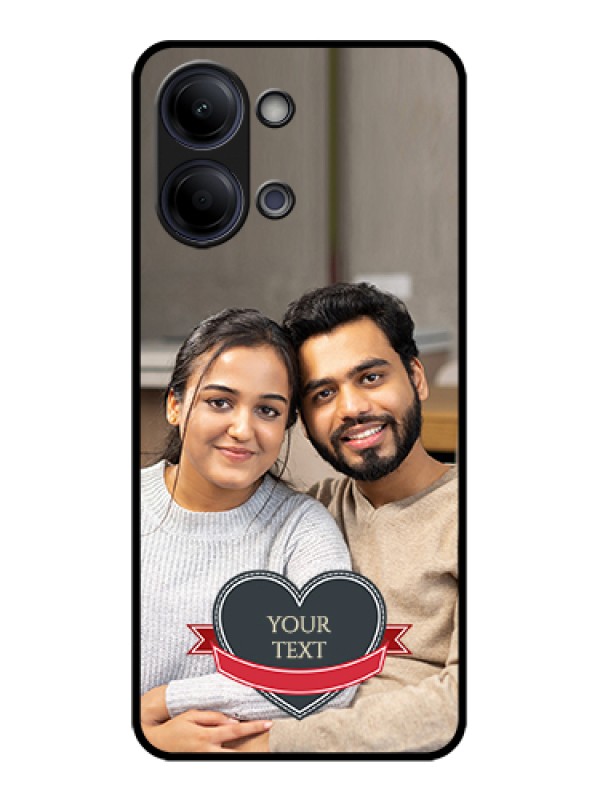 Custom Vivo Y05 4G Custom Glass Phone Case - Just Married Couple Design