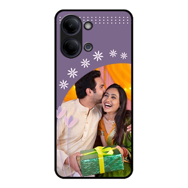 Vivo Y05 4G Custom Glass Phone Case - Lavender Flowers Design