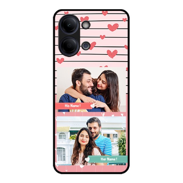 Vivo Y05 4G Custom Glass Phone Case - Photo With Heart Design