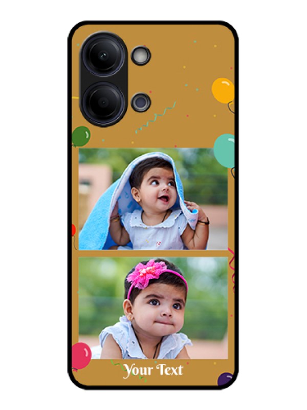 Custom Vivo Y05 4G Custom Glass Phone Case - Image Holder With Birthday Celebrations Design