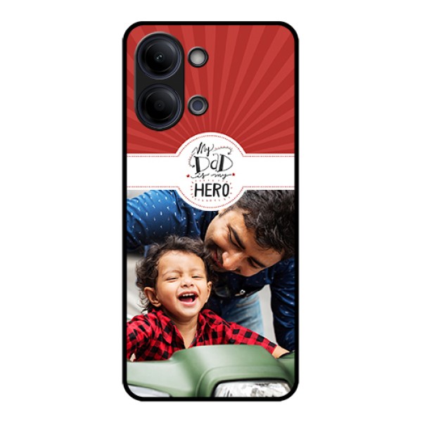 Vivo Y05 4G Custom Glass Phone Case - My Dad Hero Design