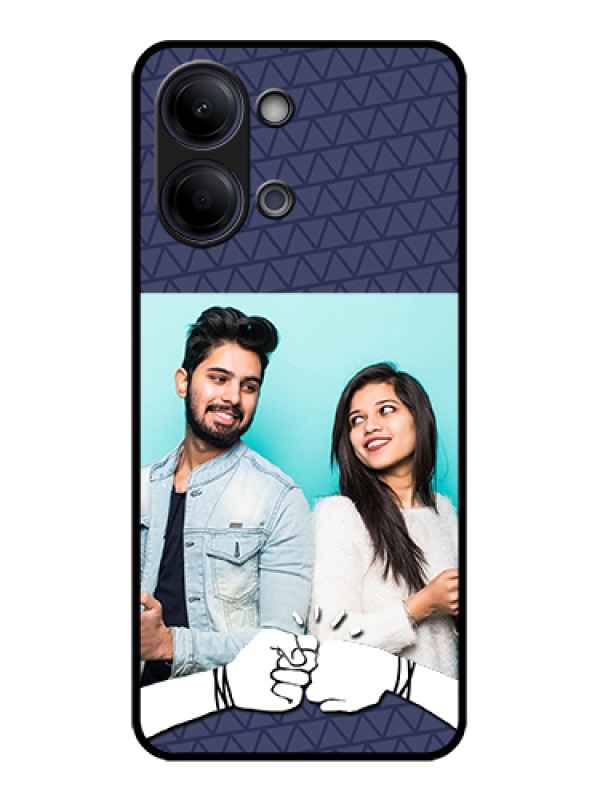 Custom Vivo Y05 4G Custom Glass Phone Case - With Best Friends Design