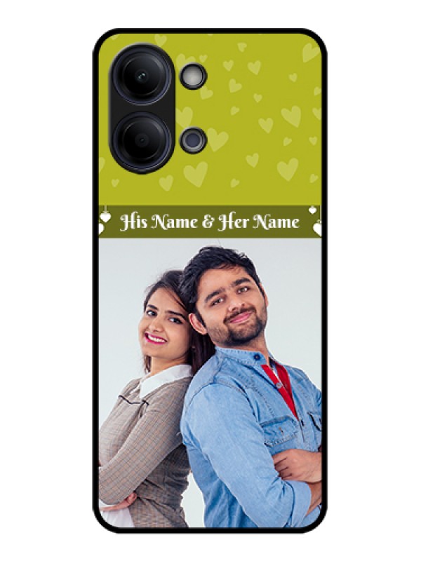 Custom Vivo Y05 4G Custom Glass Phone Case - You & Me Heart Design