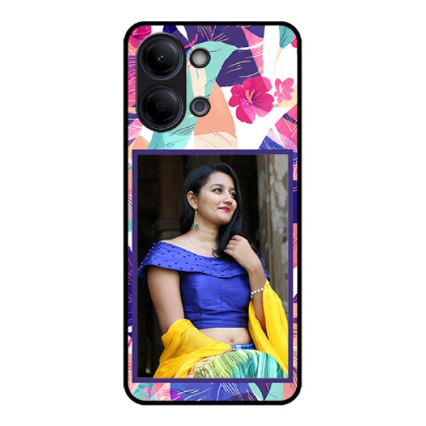 Vivo Y05 4G Custom Glass Phone Case - Abstract Floral Design