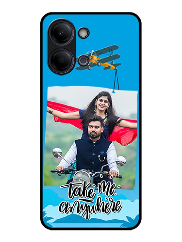Custom Vivo Y05 4G Custom Glass Phone Case - Traveller Design