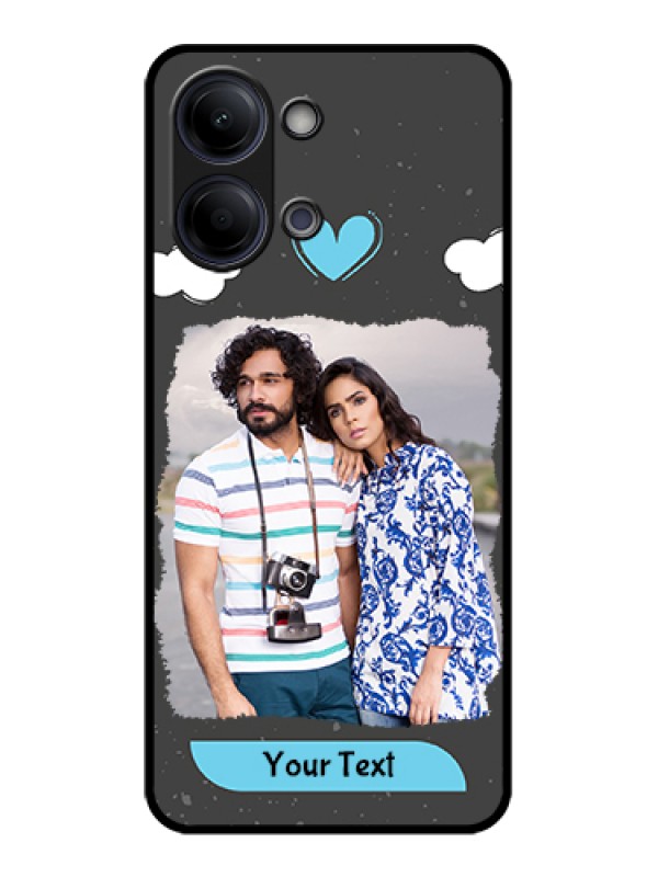 Custom Vivo Y05 4G Custom Glass Phone Case - Splashes With Love Doodles Design