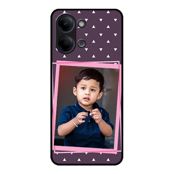 Vivo Y05 4G Custom Glass Phone Case - Triangle Pattern Dotted Design Vivo Y05 4G Custom Glass Phone Case - Triangle Pattern Dotted Design