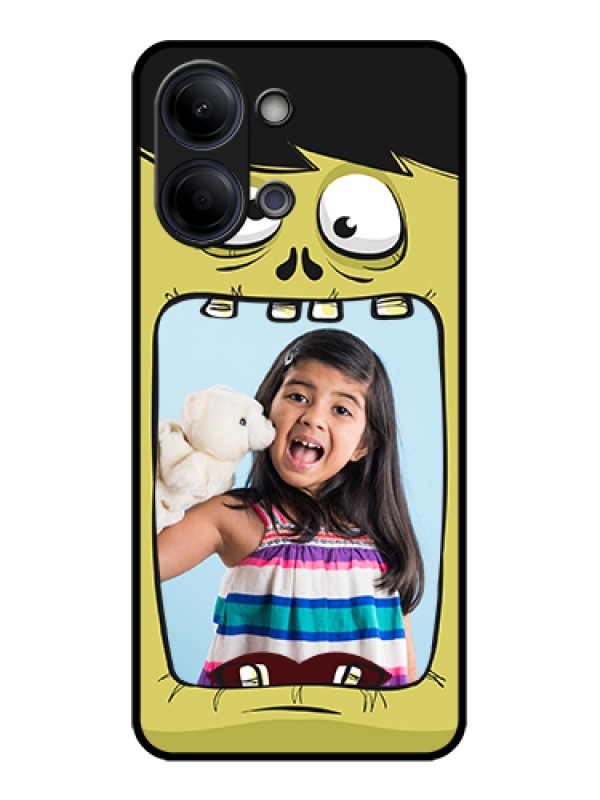 Custom Vivo Y05 4G Custom Glass Phone Case - Cartoon Monster Back Case Design