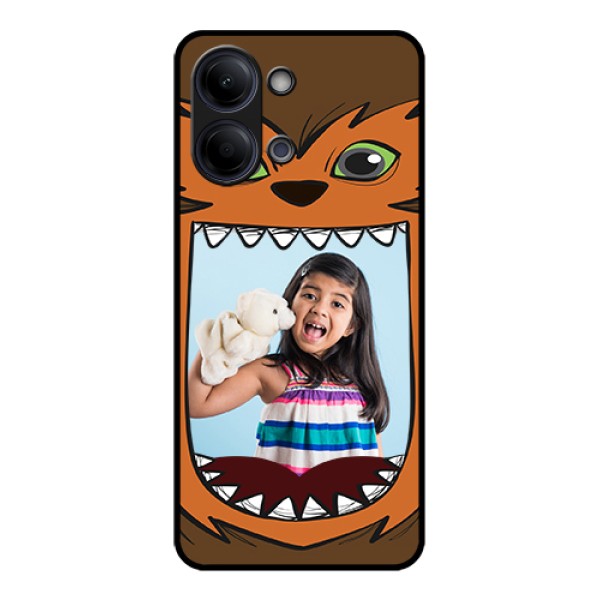 Vivo Y05 4G Custom Glass Phone Case - Owl Monster Back Case Design Vivo Y05 4G Custom Glass Phone Case - Owl Monster Back Case Design