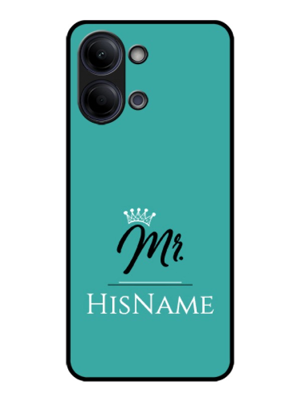 Custom Vivo Y05 4G Custom Glass Phone Case - Mr With Name Design