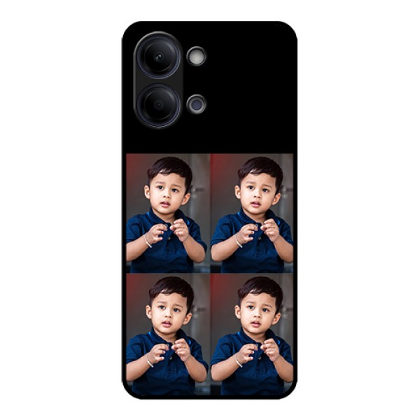 Vivo Y05 4G Custom Glass Phone Case - 4 Image Holder Design