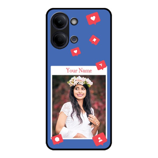 Vivo Y05 4G Custom Glass Phone Case - Like Share And Comment Design Vivo Y05 4G Custom Glass Phone Case - Like Share And Comment Design