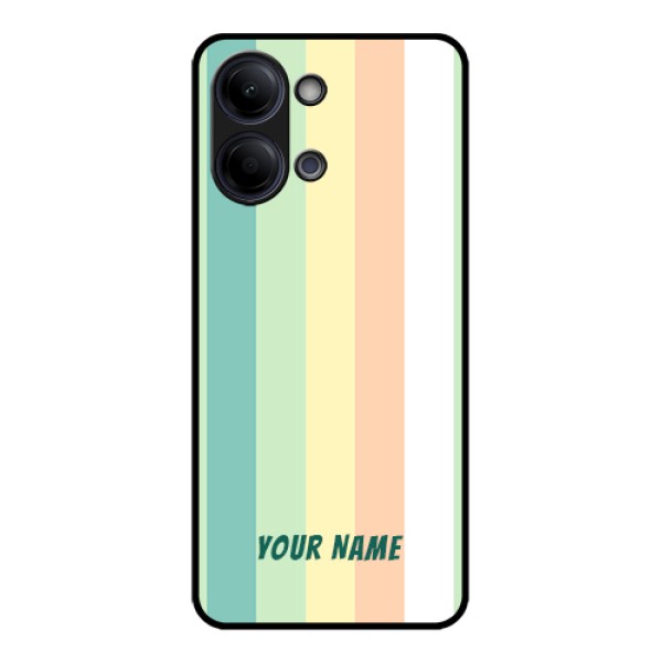 Vivo Y05 4G Custom Glass Phone Case - Multi - Colour Stripes Design Vivo Y05 4G Custom Glass Phone Case - Multi - Colour Stripes Design