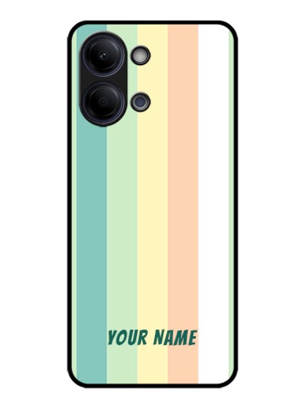 Custom Vivo Y05 4G Custom Glass Phone Case - Multi - Colour Stripes Design