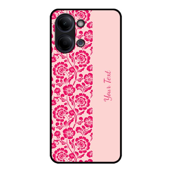 Vivo Y05 4G Custom Glass Phone Case - Attractive Floral Pattern Design