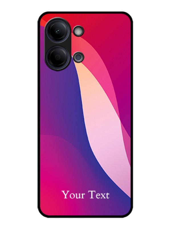 Custom Vivo Y05 4G Custom Glass Phone Case - Digital Abstract Overlap Design