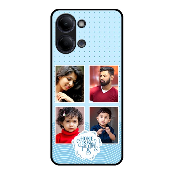 Vivo Y05 4G Custom Glass Phone Case - Cute Love Quote With 4 Pic Upload Design Vivo Y05 4G Custom Glass Phone Case - Cute Love Quote With 4 Pic Upload Design
