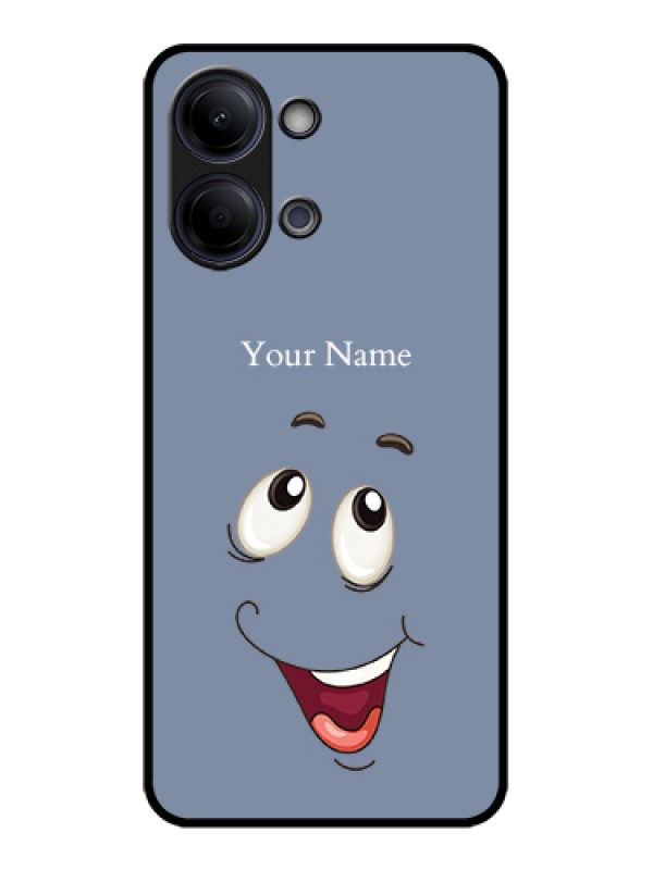 Custom Vivo Y05 4G Custom Glass Phone Case - Laughing Cartoon Face Design
