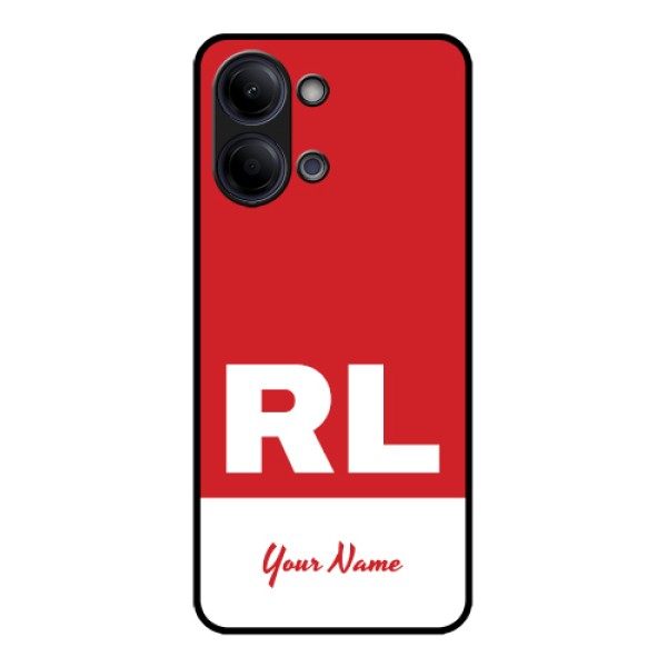 Vivo Y05 4G Custom Glass Phone Case - Dual Tone Custom Text Design