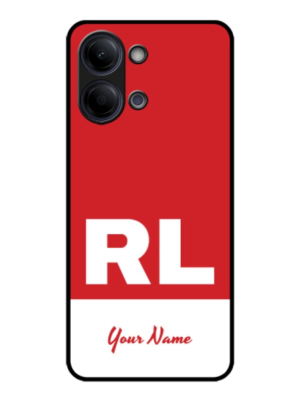 Custom Vivo Y05 4G Custom Glass Phone Case - Dual Tone Custom Text Design