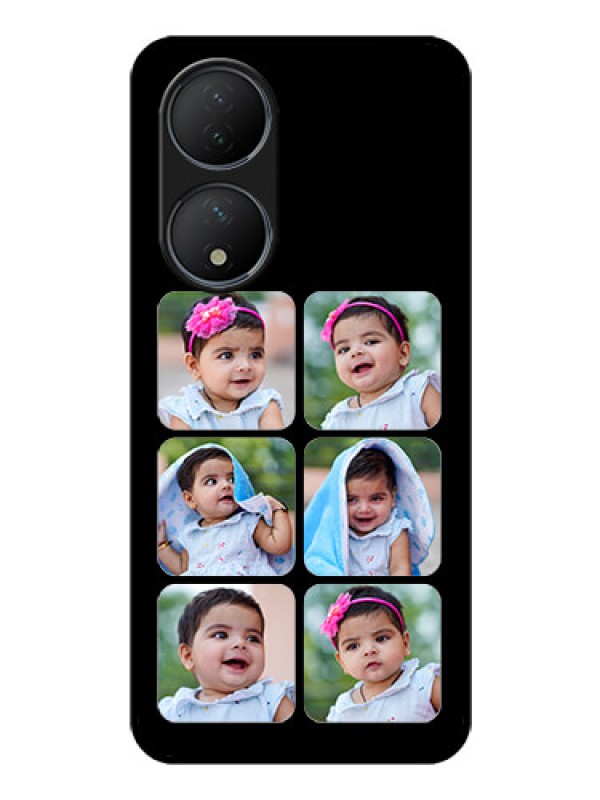 Custom Vivo Y100 Photo Printing on Glass Case - Multiple Pictures Design
