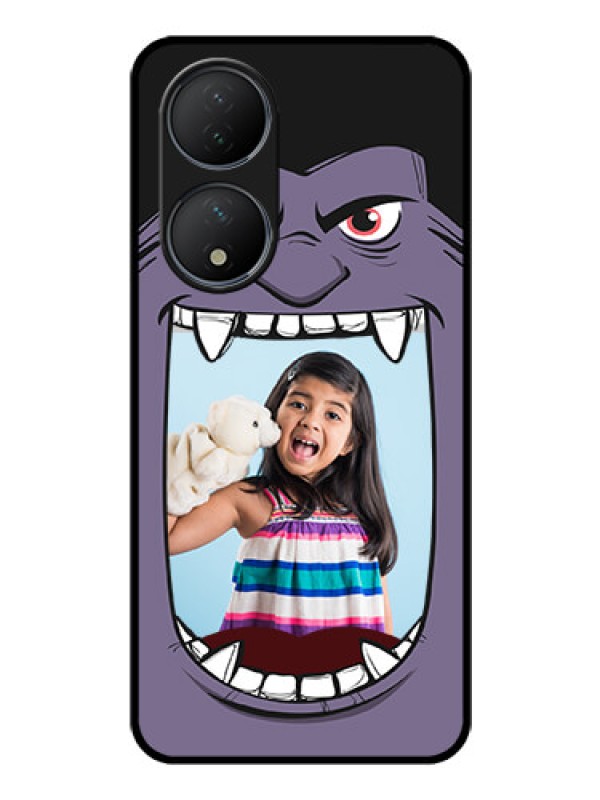 Custom Vivo Y100 Custom Glass Phone Case - Angry Monster Design