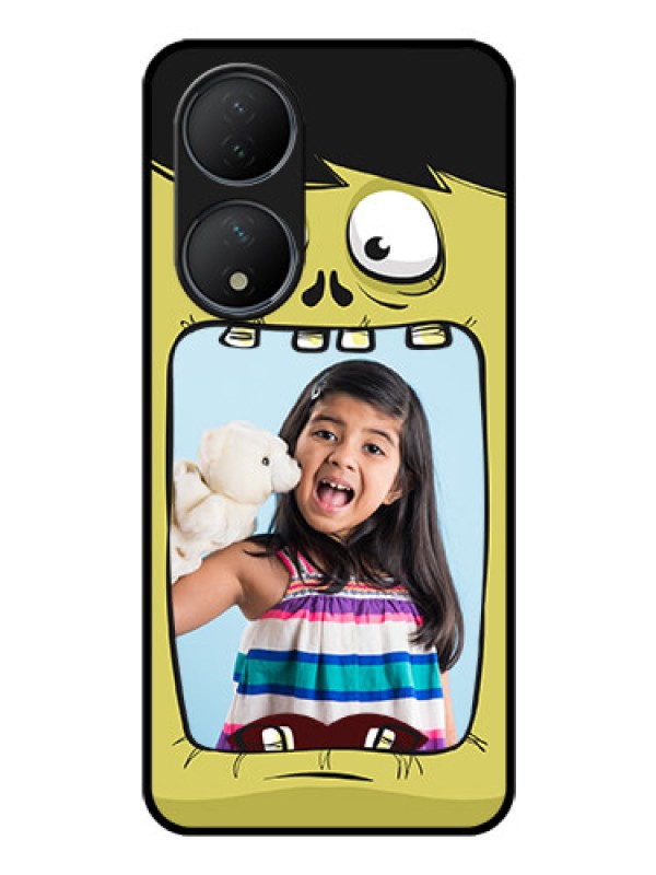 Custom Vivo Y100 Personalized Glass Phone Case - Cartoon monster back case Design