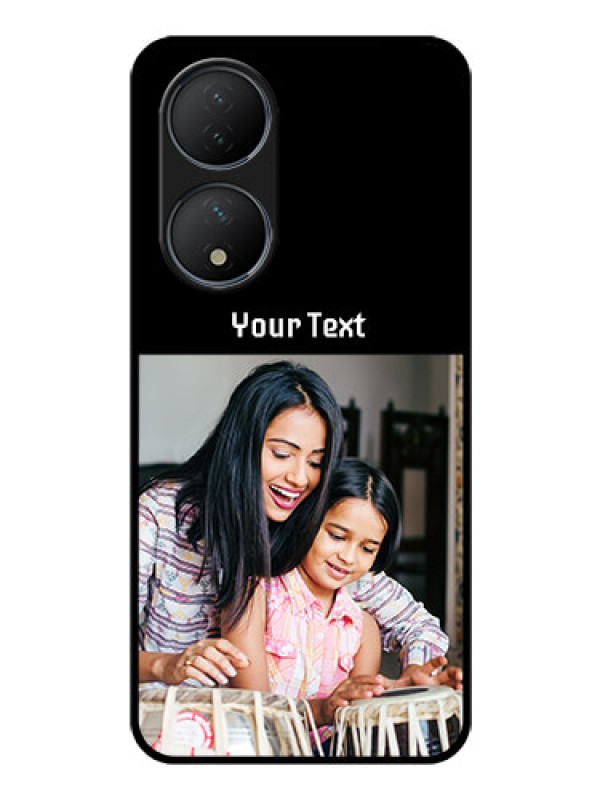 Custom Vivo Y100 Photo with Name on Glass Phone Case