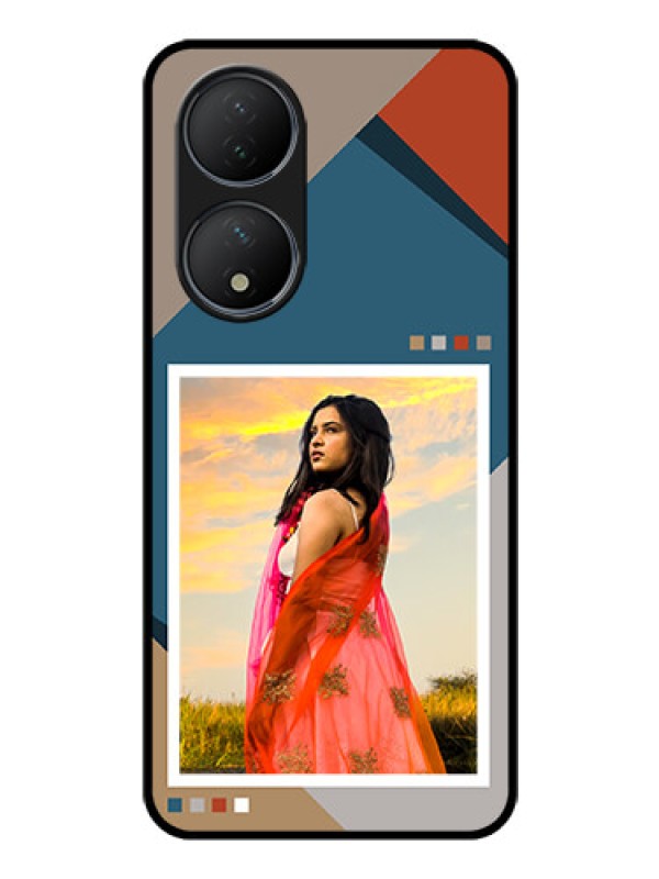 Custom Vivo Y100 Personalized Glass Phone Case - Retro color pallet Design