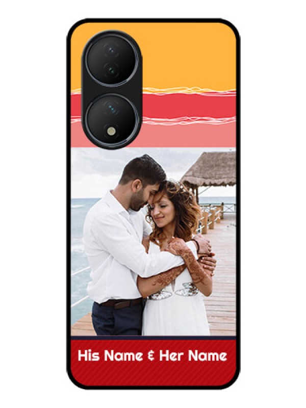 Custom Vivo Y100 A Custom Glass Mobile Case - Colorful Case Design