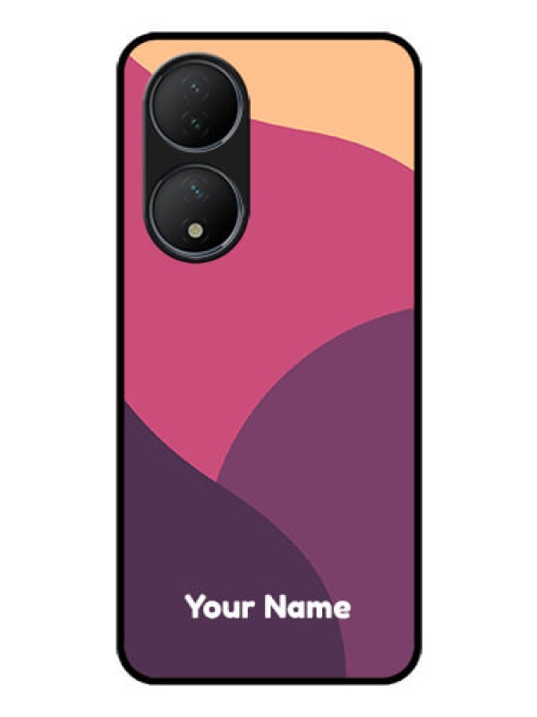 Custom Vivo Y100A Custom Glass Phone Case - Mixed Multi-colour abstract art Design