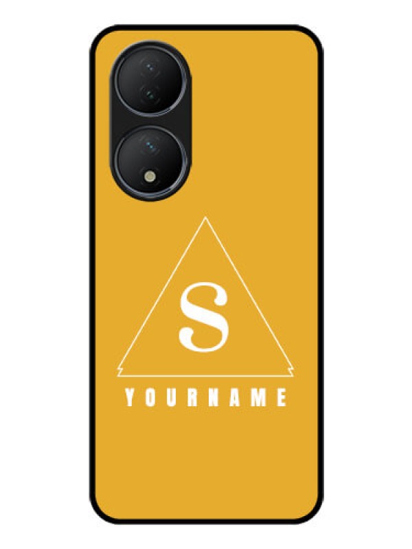 Custom Vivo Y100A Personalized Glass Phone Case - simple triangle Design