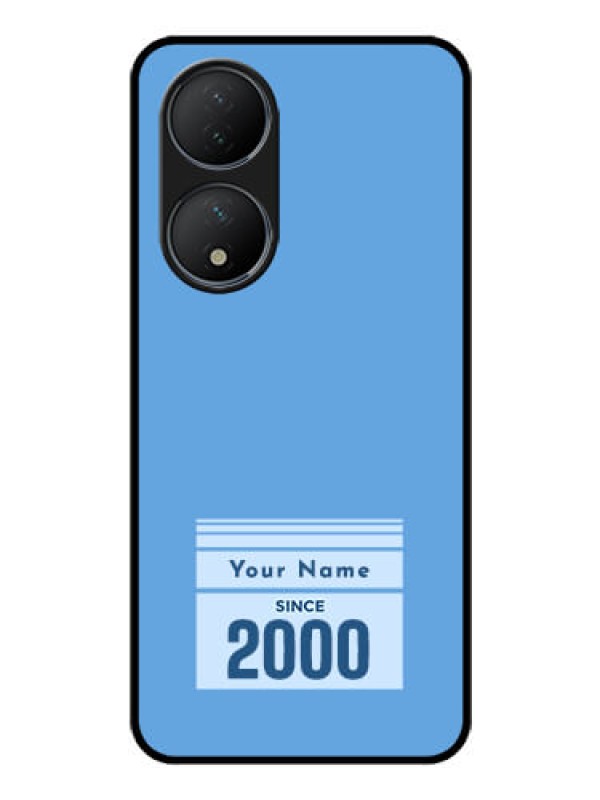 Custom Vivo Y100A Custom Glass Mobile Case - Custom Year of birth Design