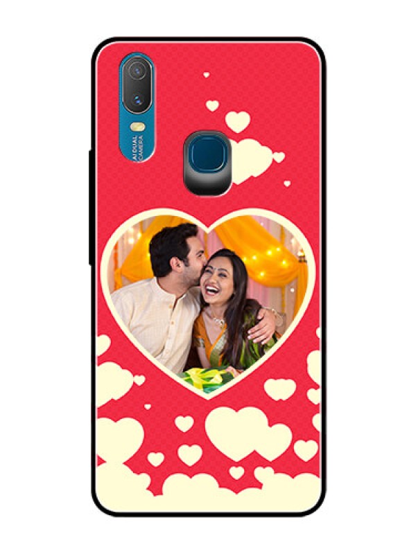 Custom Vivo Y11 (2019) Custom Glass Mobile Case  - Love Symbols Phone Cover Design