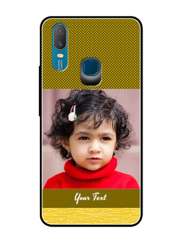 Custom Vivo Y11 (2019) Custom Glass Phone Case  - Simple Green Color Design