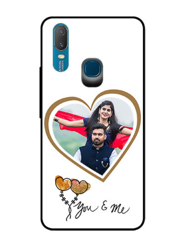 Custom Vivo Y11 (2019) Custom Glass Mobile Case  - You & Me Design