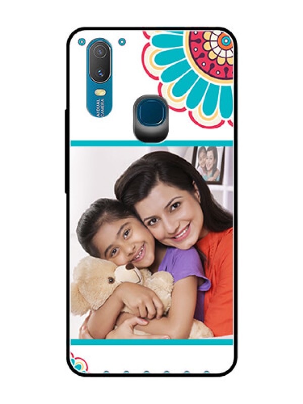 Custom Vivo Y11 (2019) Custom Glass Phone Case  - Flower Design