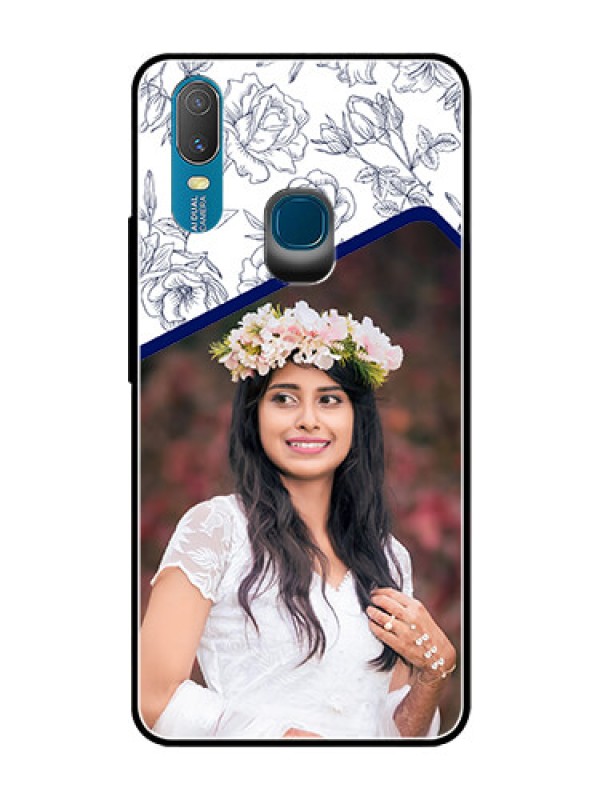Custom Vivo Y11 (2019) Personalized Glass Phone Case  - Premium Floral Design