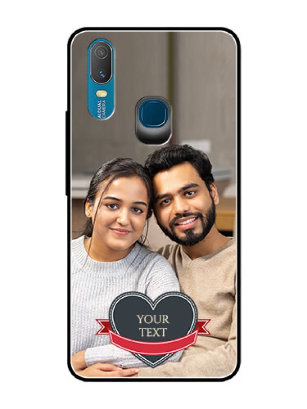 Custom Vivo Y11 (2019) Custom Glass Phone Case  - Just Married Couple Design