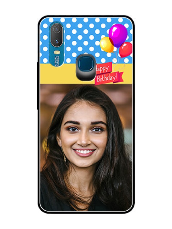 Custom Vivo Y11 (2019) Custom Glass Mobile Case  - Happy Birthday Design