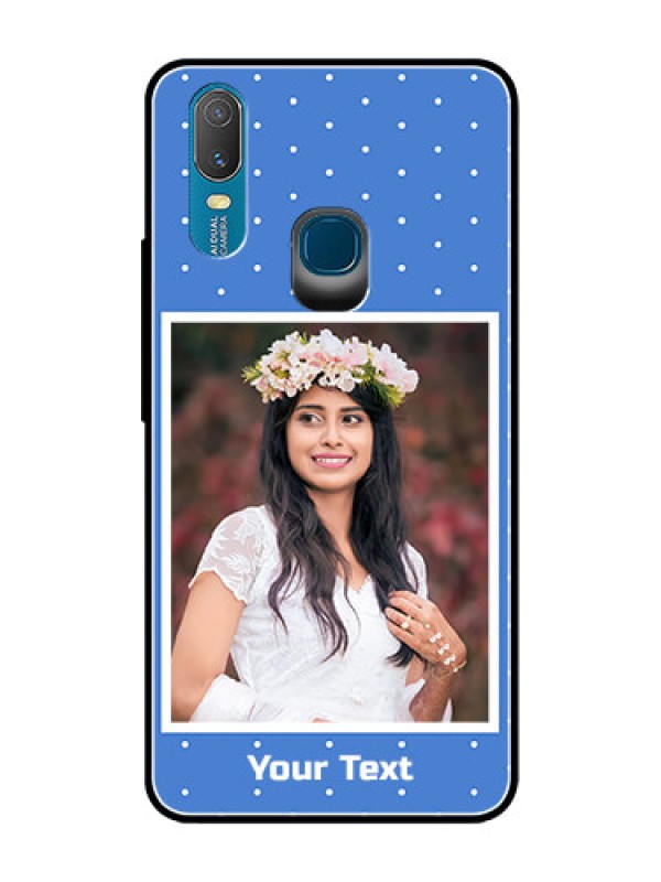 Custom Vivo Y11 (2019) Photo Printing on Glass Case  - Polka dots design