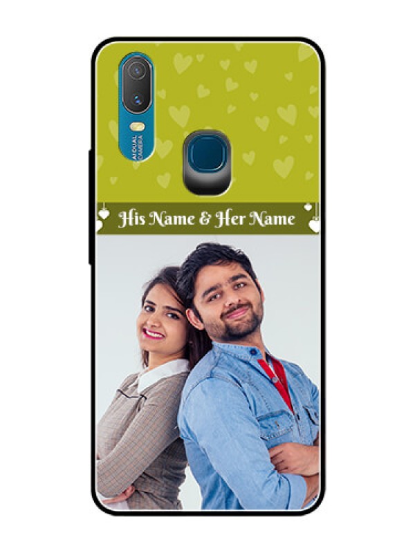Custom Vivo Y11 (2019) Custom Glass Phone Case  - You & Me Heart Design