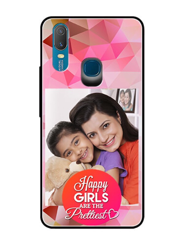 Custom Vivo Y11 (2019) Photo Printing on Glass Case  - Abstract Triangle Design