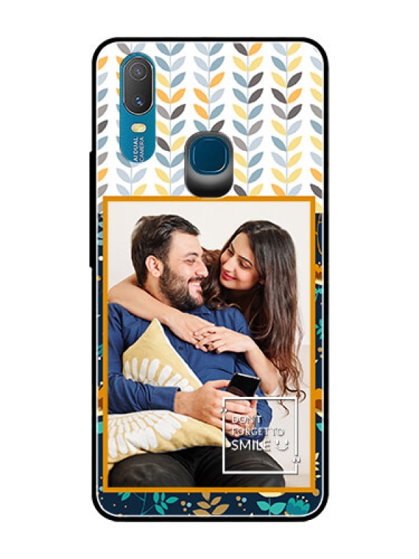 Custom Vivo Y11 (2019) Custom Glass Mobile Case  - Pattern Design