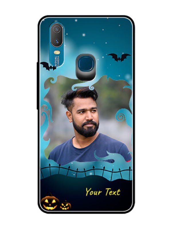 Custom Vivo Y11 (2019) Custom Glass Phone Case  - Halloween frame design