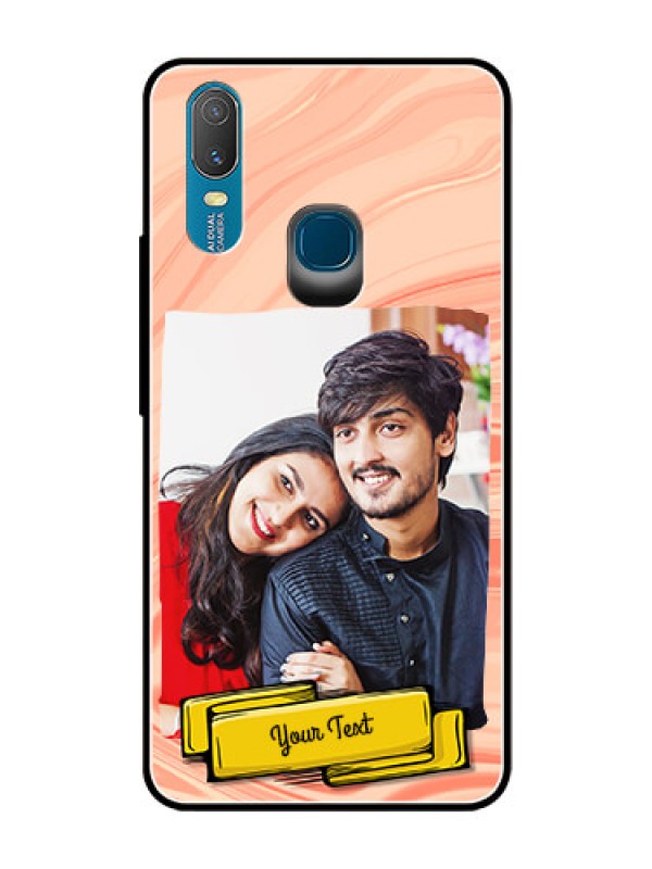 Custom Vivo Y11 (2019) Personalized Glass Phone Case  - Marble Texture Design