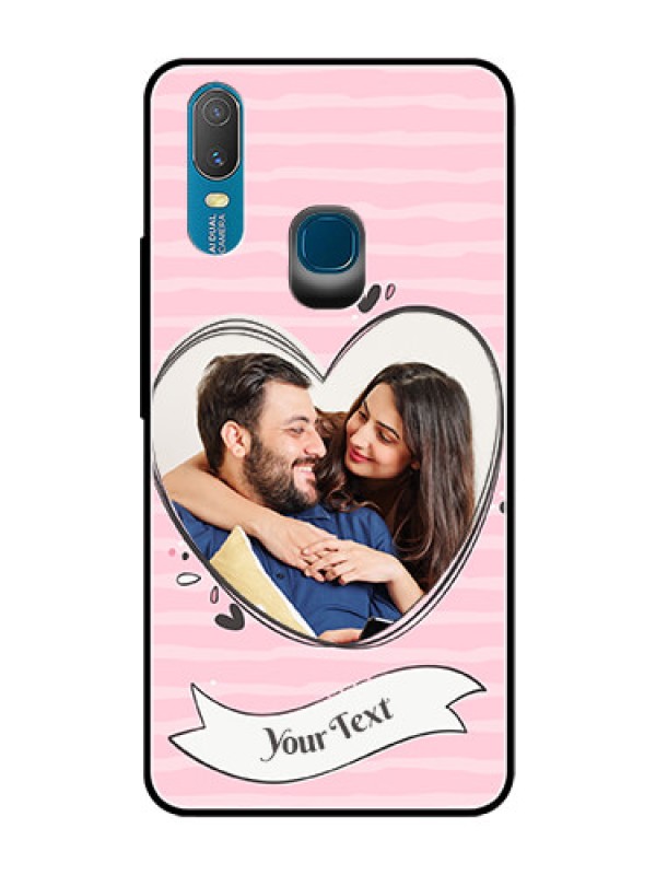 Custom Vivo Y11 (2019) Custom Glass Phone Case  - Vintage Heart Design